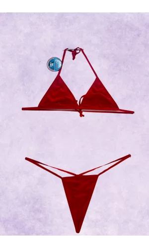 Alt Üst Takım String Külot Sütyen Külot Takım Kırmızımodellerimiz 83037k