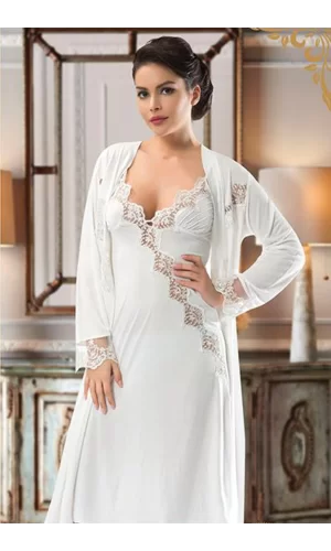 Ekru Penye Çeyizlik 6 Lı Set - 1537