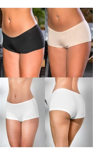 Pamuklu Boxer Külot (karışık) Siyah-beyaz-ten (brf2963)