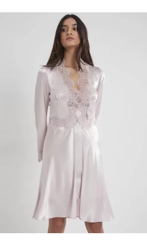 Pierre Cardin 6335 6lı Saten Gecelik Sabahlık Takım