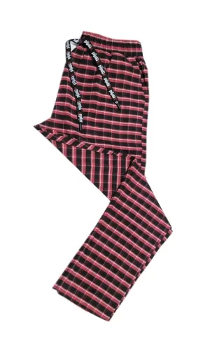 Pijalüx Erkek  Kareli Poplin Cepli Alt Pijama