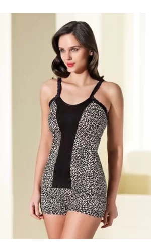 Şahinler Bayan Leopar Şortlu Takımı B159
