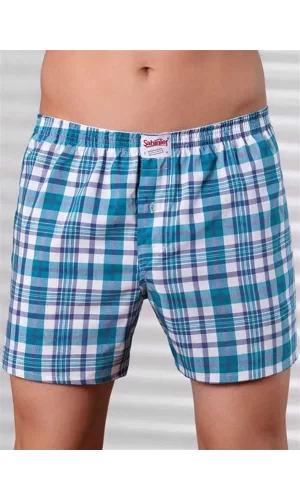 Şahinler Ekose Boxer Desenli E090