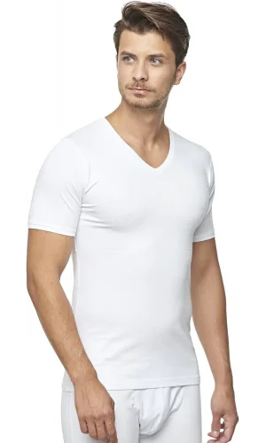 Star 206 Modal Yarım Kol V-yaka T-shirt Atlet