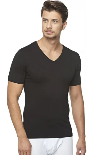Star 206 Modal Yarım Kol V-yaka T-shirt Atlet