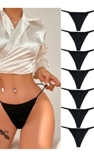 Süprem Penye Tanga Külot 7li Model Renklimodellerimiz 83025-7li