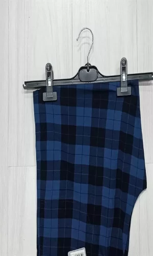 Tek Alt Kareli Desen Pantalon Kly 306