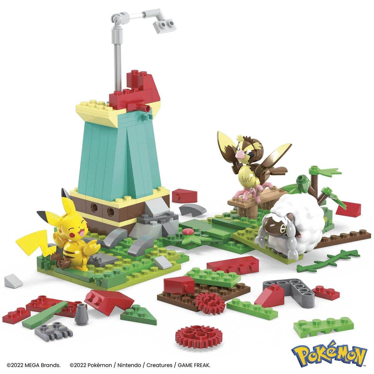 Hkt21 Mega™ Pokémon™ Countryside Windmill - Yel Değirmeni Kasabası Seti 240 Parça +7 Yaş