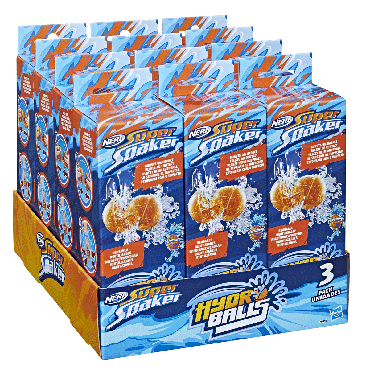 F6392 Nerf Super Soaker Hydro Balls 3lü +6 Yaş
