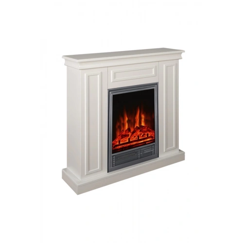 Dekoratif Elektrikli Şömine Beyaz Kasalı, 90 Cm Bluetoothlu,8 Renkli, Alev Sesli