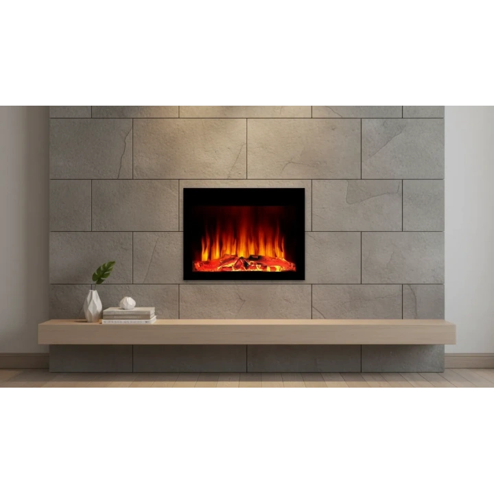 70CM ISITMASIZ TEK RENKLİ BLUETOOHLU ŞÖMİNE