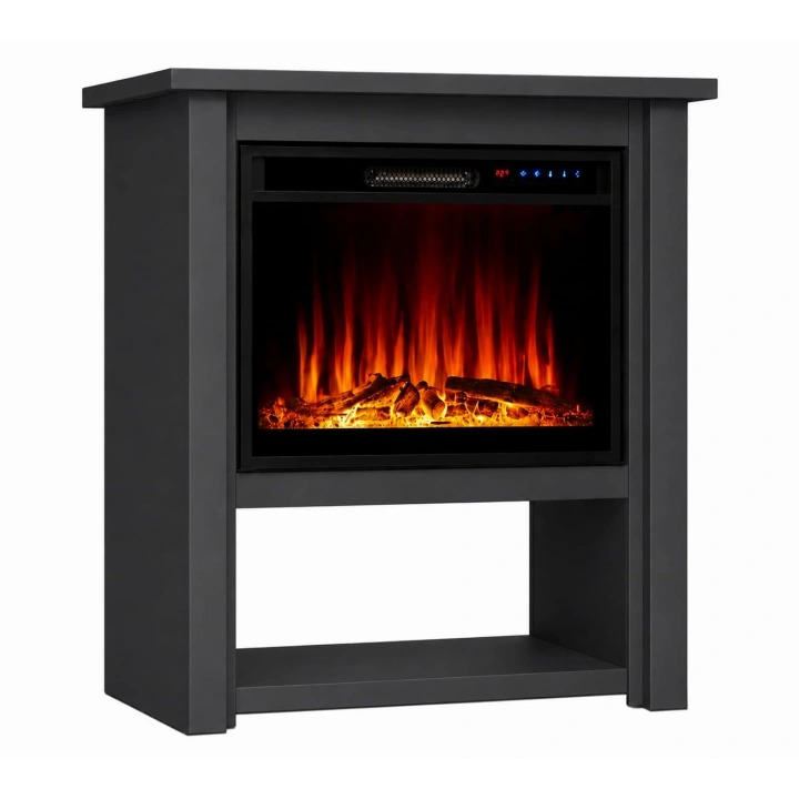 TEK TES 90X34 CM ANTRASİT KASALI ELEKTRİKLİ ŞÖMİNE
