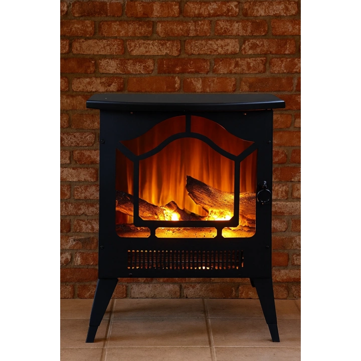 Dekoratif Elektrikli Şömine Isıtıcı – 3D Led Efektli, Ayaklı 45x53x31 cm