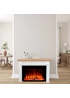 110CM ISITMAZ TEK RENKLİ BLUETOOTHLU ŞÖMİNE