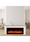 130CM ISITMAZ TEK RENKLİ BLUETOOTHLU ŞÖMİNE