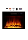 Dekoratif 70 Cm 8 Renkli, Alev Sesli, Bluetoothlu, Wifili Elektrikli Şömine Isıtıcı