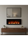 TEK TES 101CM ISITMASIZ TEK RENKLİ BLUETOOHLU ŞÖMİNE
