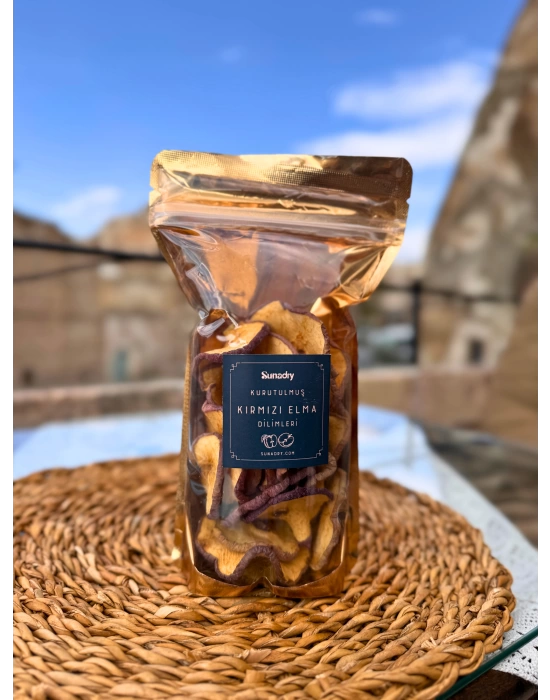 Kurutulmuş Kırmızı Elma 70 Gr