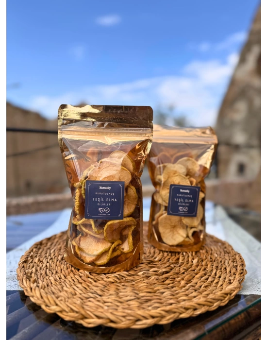 Kurutulmuş Yeşil Elma 70 Gr
