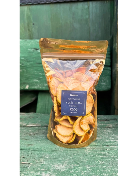 Kurutulmuş Yeşil Elma 70 Gr