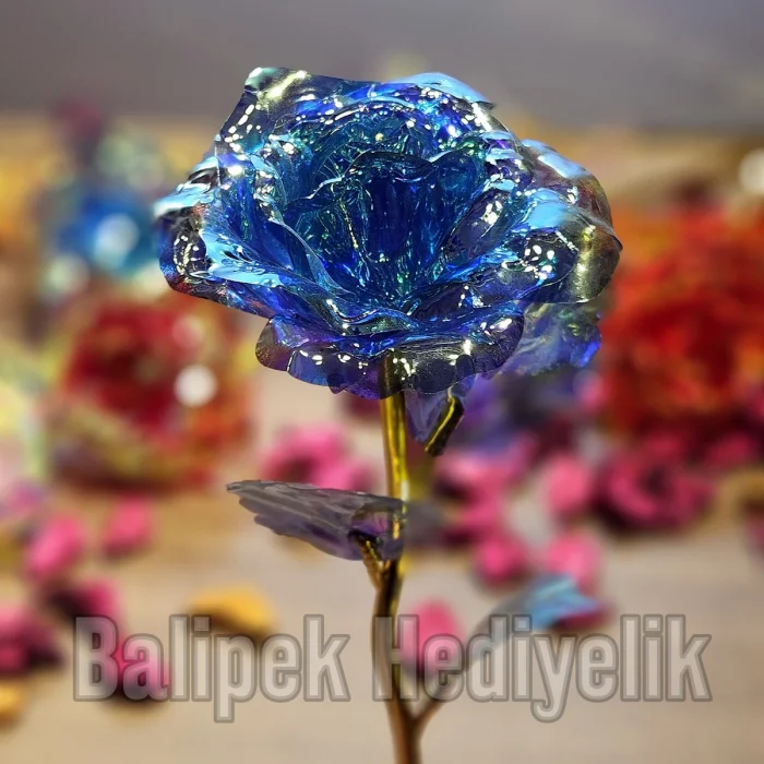 Renkli Sonsuzluk Gülleri - Yapay Solmayan Gül