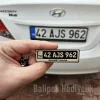 Kişiye Özel Plaka Anahtarlık - İsim ve Plaka Yazılı Hediye