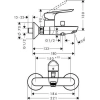 Hansgrohe Logis E Tek Kollu Banyo Bataryası Aplike