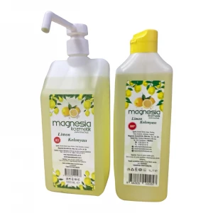Magnesia Limon Kolonyası 80C 2li Set (1Lt.Atomizer Pompa+900Ml Yedek Çanta)