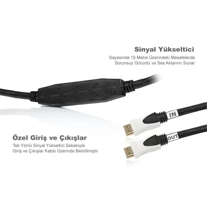 DARK DK-HD-CV14L3000A 30M HDMI v1.4 3D LED/LCD/PS3 KABLO