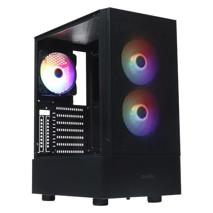 DARK GT DKCHGT 3X12CM FRGB FAN USB3.0 AKRILIK YAN PANEL ON MESH ATX OYUNCU KASASI