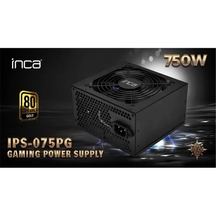 INCA IPS-075PG 12CM GOLD POWER 80 PLUS 750W