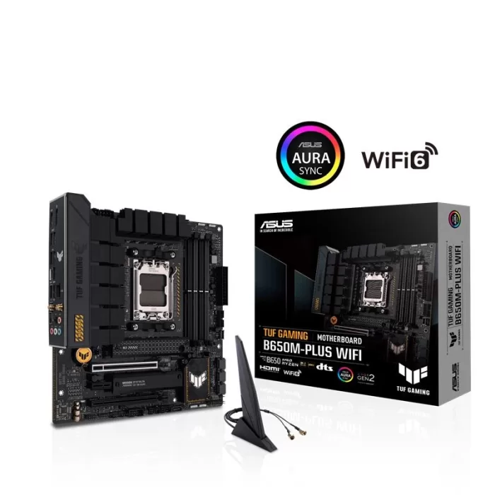 MSI B650M GAMING PLUS WIFI DDR5 6400MHZ 1XHDMI 1XDP 2XM.2 USB 3.2 AM5 MATX (AMD 8000/ 7000 SERİS İLEMCİ UYUMLU )