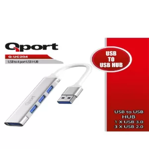 QPORT Q-UC204 USB TO 4 PORT USB ÇOKLAYICI