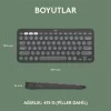 LOGITECH K380S PEBBLE KEYS 2 ÇOKLU CİHAZ ÖZELLİKLİ BLUETOOTH TÜRKÇE Q KLAVYE GRİ 920-011859