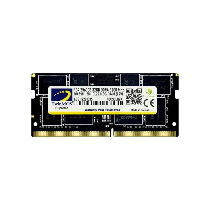 32 GB DDR4 3200MHZ TWINMOS NB MDD432GB3200N