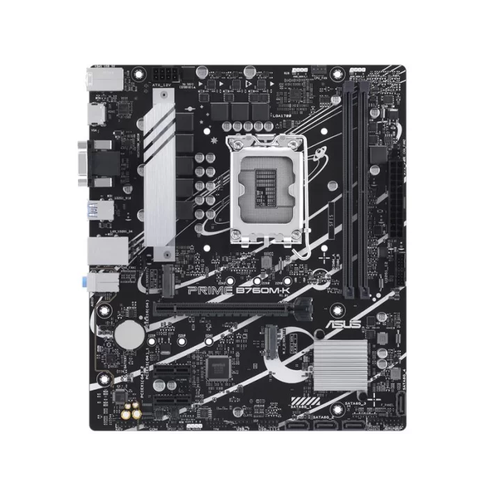 ASUS PRIME B760M-K DDR5 8000MHZ 1XVGA 1XHDMI 2XM.2 USB 3.2 MATX 1700P (13. VE 12.NESİL İŞLEMCİ UYUMLU)