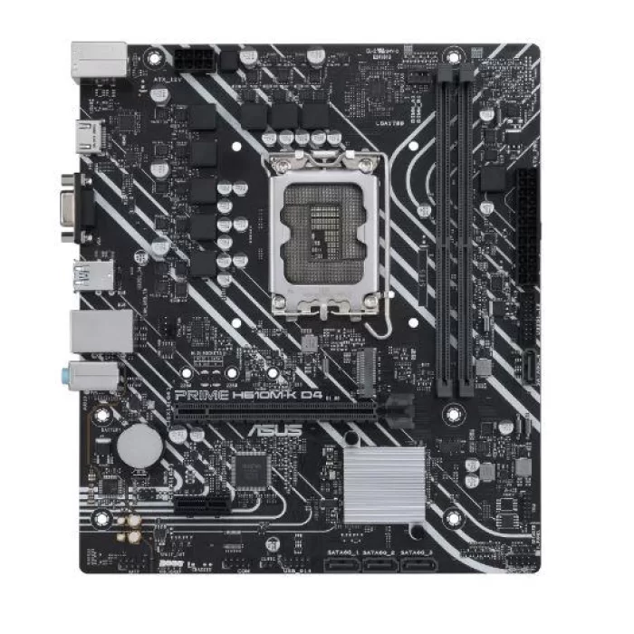 ASUS PRIME H610M-K D4 DDR4 3200MHZ 1XVGA 1XHDMI 1XM.2 USB 3.2 MATX 1700P (13. VE 12.NESİL İŞLEMCİ UYUMLU)
