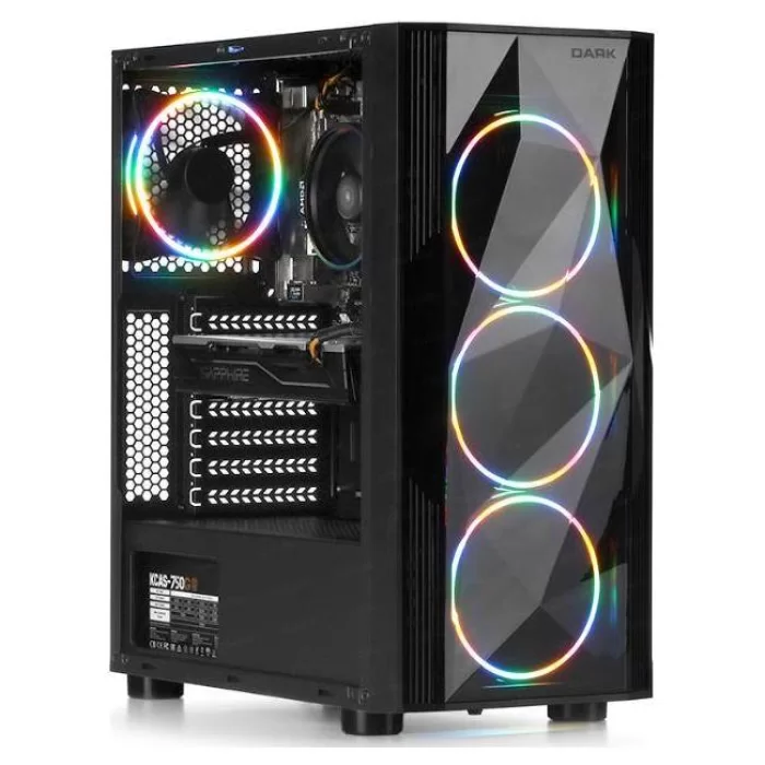 DARK DIAMOND PRO 4X12CM RGB LED GAMING KASA 600W DKCHDIAMONDPRO600