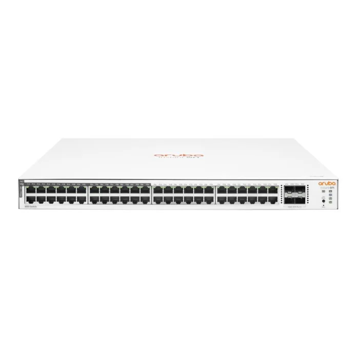 HPE ARUBA ION JL815A 48 PORT GIGABIT / 24 PORT POE + 4X1GB SFP UPLINK RACMOUNT YÖNETİLEBİLİR 370W POE RACKMOUNT