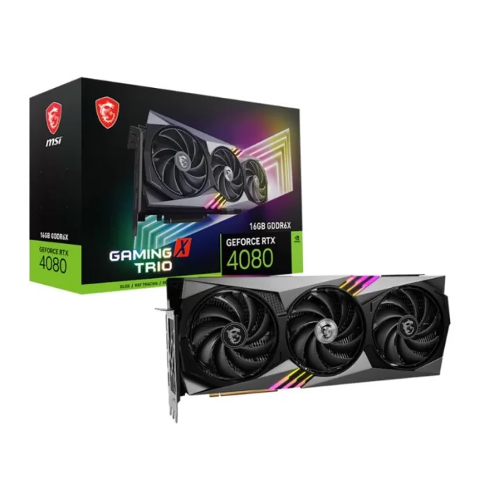 MSI GEFORCE RTX4080 16GB GAMING X TRIO 16GB GDDR6X 256BIT 1XHDMI 3XDP EKRAN KARTI