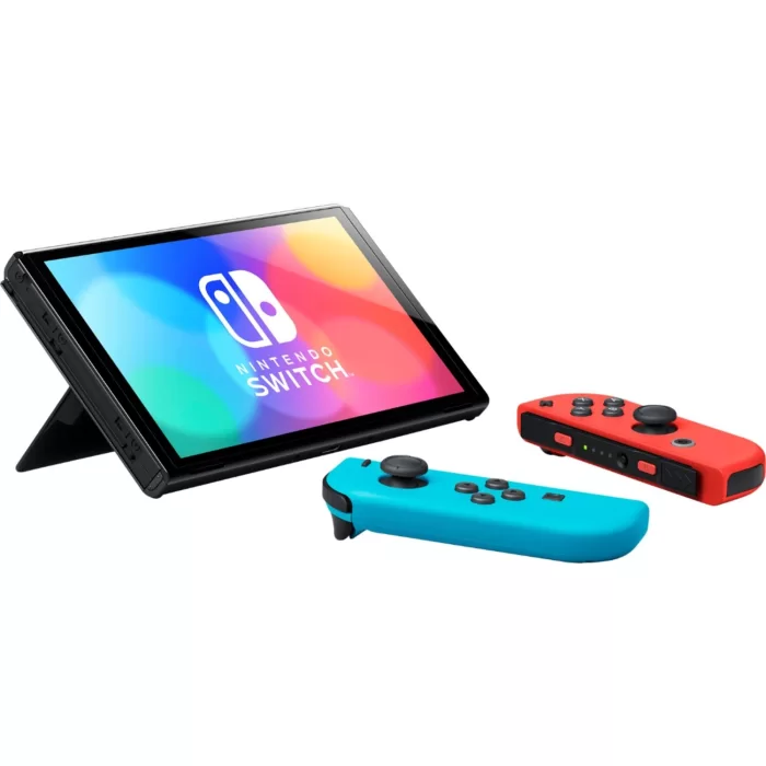 Nintendo Switch Oled Oyun Konsol (İthalatçı Garantili) Kırmızı - Mavi