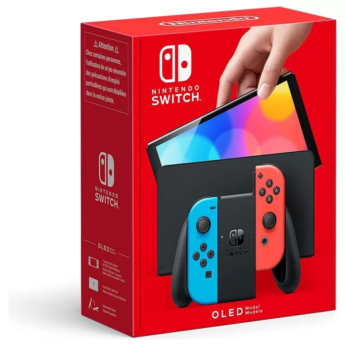 Nintendo Switch Oled Oyun Konsol (İthalatçı Garantili) Kırmızı - Mavi