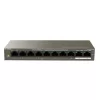 IP-COM F1110P-8-102W 8 PORT 10/100 + 2X GIGABIT UPLINK 102W 250 METRE POE SWITCH