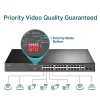 TP-LINK TL-SL1226P 24 PORT 10/100+2 RJ45 GIGABIT UPLINK + 2 COMBO GIGABIT SFP 250W POE SWITCH