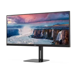 34 AOC U34V5C/BK 4MS 100MHZ 1XHDMI DP WQHD 3440X1440 USB TYPE-C HOPARLÖR ÇERÇEVESİZ YÜKSEKLİK AYARI FREESYNC VESA SİYAH