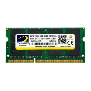 4 GB DDR3 1600MHZ TWINMOS 1.35 CL11 NB MDD3L4GB1600N
