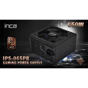 INCA IPS-065PB 650W 140MM FAN 80+ BRONZ POWER SUPPLY