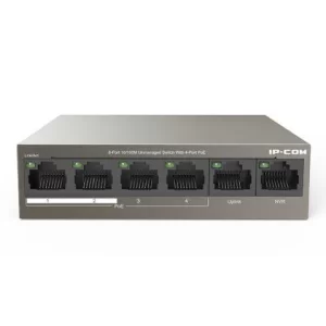 IP-COM F1106P-4-63W 4 PORT 10/100+2X10/100 UPLINK METAL KASA 58W POE SWITCH