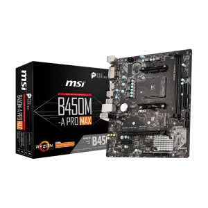 MSI B450M-A PRO MAX DDR4 4133MHZ 1XHDMI 1XDVI M.2 MATX AM4 (1.,2.,3. NESİL AMD UYUMLU)