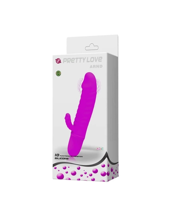 Wossi 10 Fonksiyonlu Teknolojik Klitoris Uyarıcılı Dildo Vibratör - Arnd